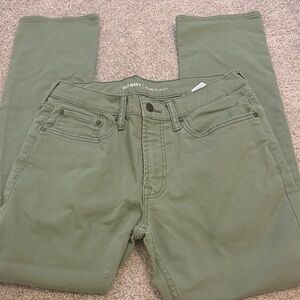 Old Navy Men's Olive Slim Straight Jeans 34/30
